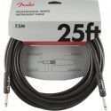 Cable Jack Fender 099-0820-016 Professional Series Negro 7,5m