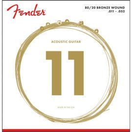 Juego Fender Acústica 80/20 Bronze 70-CL (011-052)