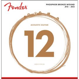 Juego Fender Acústica Phosphor Bronze 60-L (012-053)