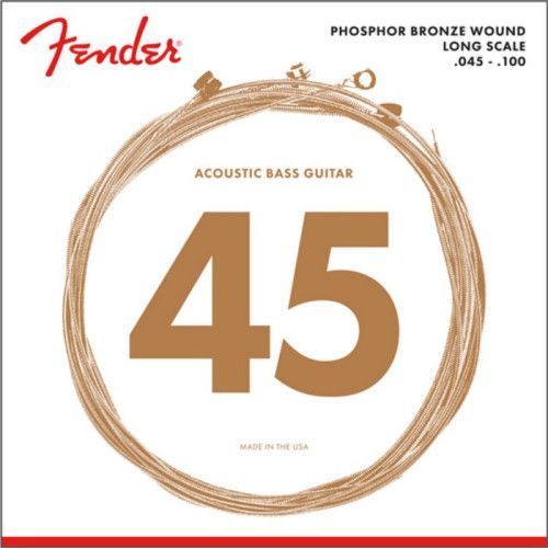 Juego Bajo Acústico Fender 8060 Phosphor Bronze 45-100