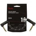 Cable Jack Acodado Fender 099-0820-095 Fender Deluxe Series Negro 30cm