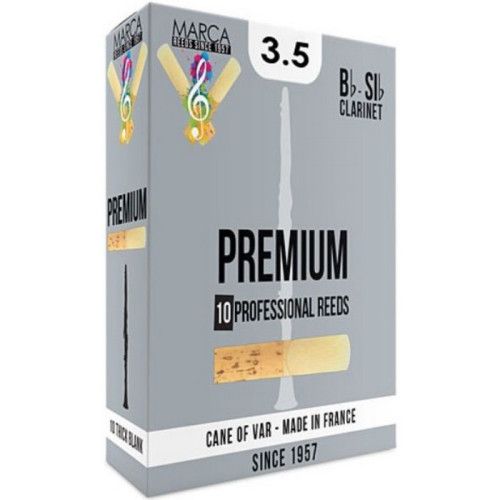 Caja 10 Cañas Clarinete Marca Premium 3½
