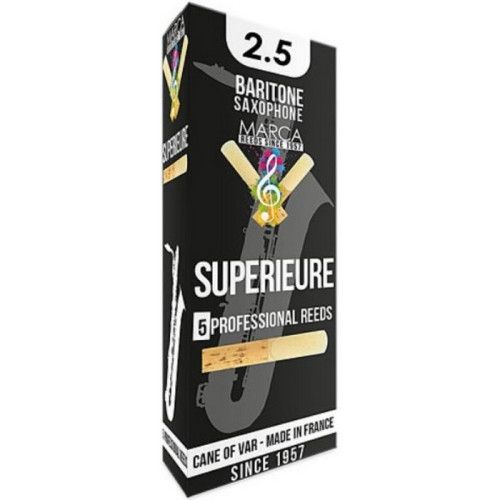 Caja 5 Cañas Saxo Barítono Marca Superieure 2½