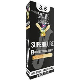 Caja 5 Cañas Saxo Barítono Marca Superieure 3½