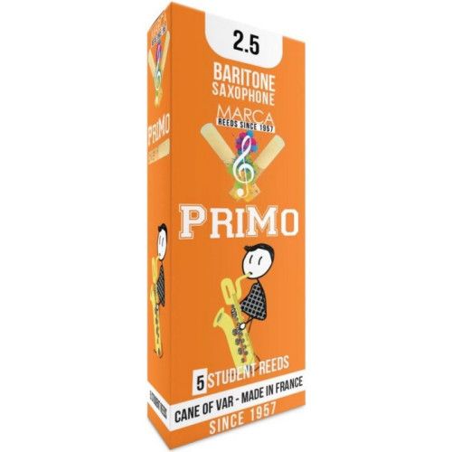 Caja 5 Cañas Saxo Barítono Marca Primo 2½