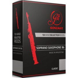 Caja 10 Cañas Saxo Soprano Gonzalez Classic 3½