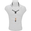Cordón Saxo BG S-28YBMSH Cuero Zen Al Cuello Blanco