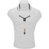 Cordón Saxo BG S-28YBMSH Cuero Zen Al Cuello Blanco