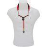 Cordón Saxo BG S-29YBMSH Cuero Zen Al Cuello Rojo