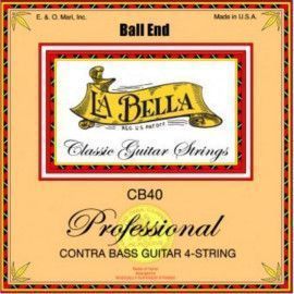 Juego Guitarra Contrabajo 4 Cuerdas La Bella CB40-BE