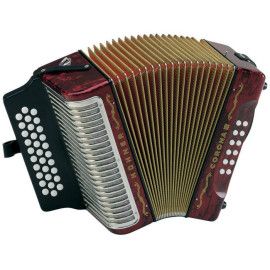 Acordeón Hohner A-5723-GCF Corona III Rojo
