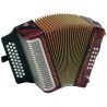 Acordeón Hohner A-5723-GCF Corona III Rojo