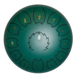 Steel Tongue Drum F-Zone STD618N Verde Oscuro (6" 8 notas)