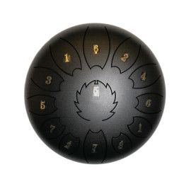 Steel Tongue Drum F-Zone STD611N Negro (6" 11 notas)