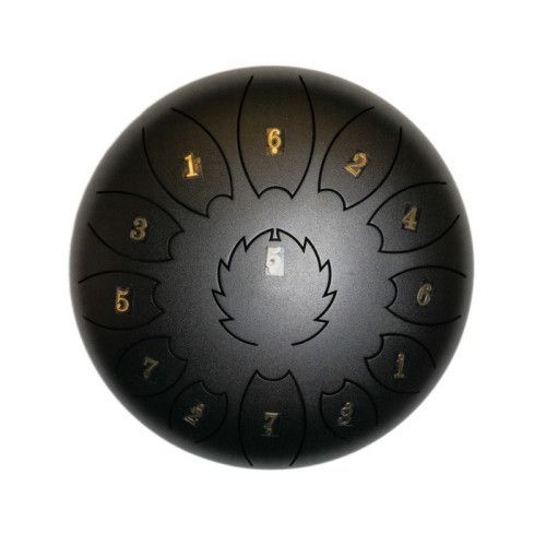 Steel Tongue Drum F-Zone STD611N Negro (6" 11 notas)