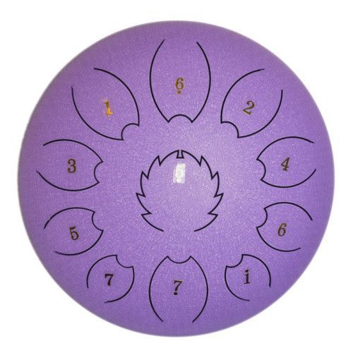Steel Tongue Drum F-Zone STD1011N Púrpura (10" 11 notas)