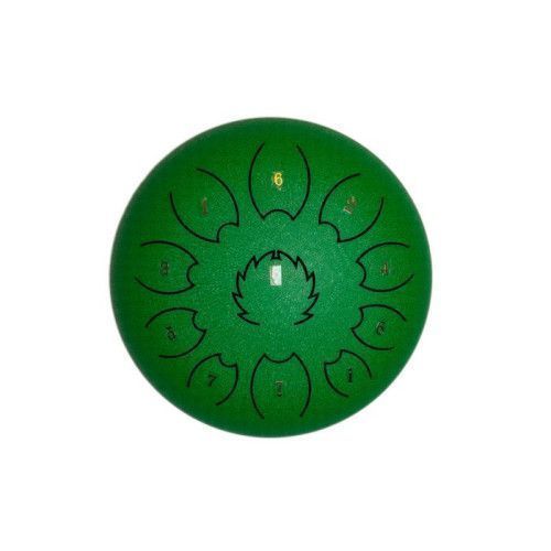 Steel Tongue Drum F-Zone STD1013N Verde (10" 13 notas)