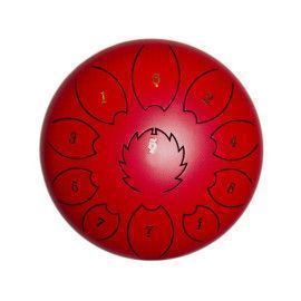 Steel Tongue Drum F-Zone STD1211N Rojo (12" 11 notas)