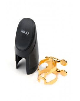 Abrazadera y Boquillero Saxo Soprano Rico H Gold Plated
