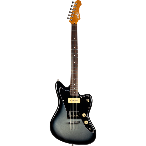 Guitarra Eléctrica Jet JJ350 Baritone Moonburst Silver Burst