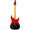 Guitarra Eléctrica Jet JS1000 Vulcano Transparent Red