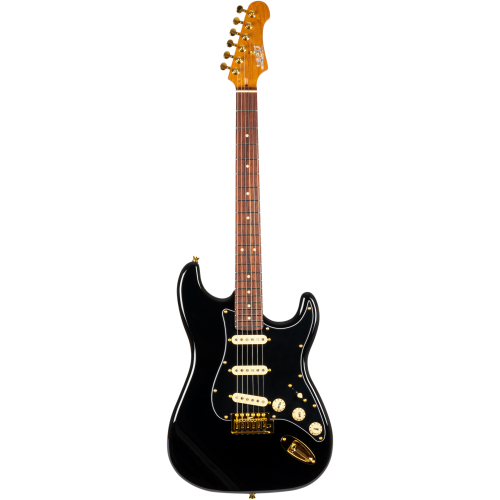 Guitarra Eléctrica Jet JS380-BKG Black, Gold Hardware