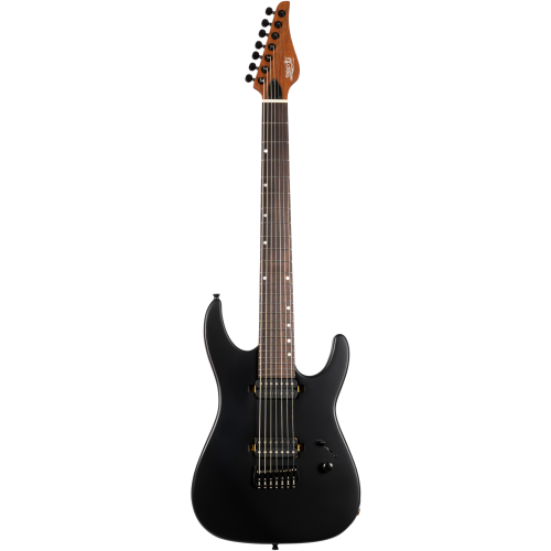 Guitarra Eléctrica 7 Cuerdas Jet JS507 Stygian Satin Black