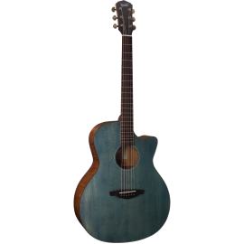 Guitarra Acústica Veelah V2-GACE Azul Denim Cutaway Electrificada