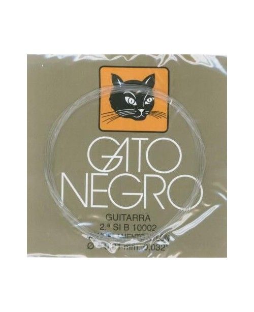 Cuerda Guitarra Gato Negro 2ª SI