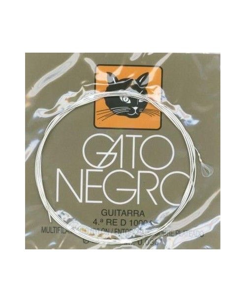 Cuerda Guitarra Gato Negro 4a RE