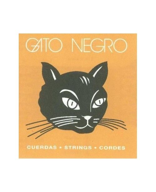 Juego Cuerdas Guitarra Gato Negro