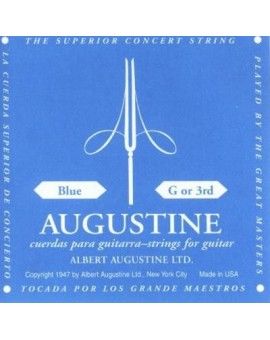 Cuerda Guitarra Agustine Azul 3ª "SOL"
