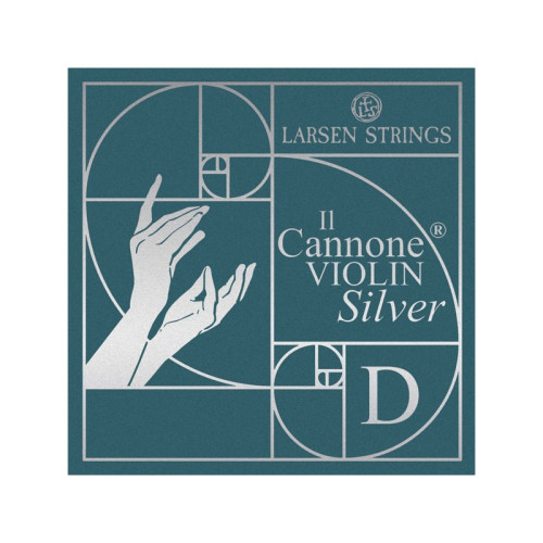 "Cuerda violín Larsen Il Cannone Silver 3ª Re plata 4/4 Medium"