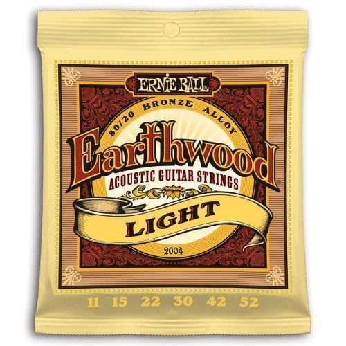 JUEGO ACÚSTICA EARTHWOOD 80/20 BRONZE LIGHT 11-52