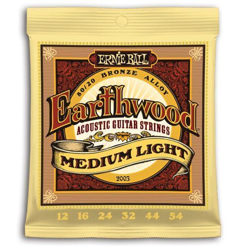 JUEGO ACÚSTICA EARTHWOOD 80/20 BRONZE MEDIUM LIGHT 12-54