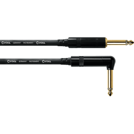 Cable de instrumento jack-jack Recto/Acodado de 3m