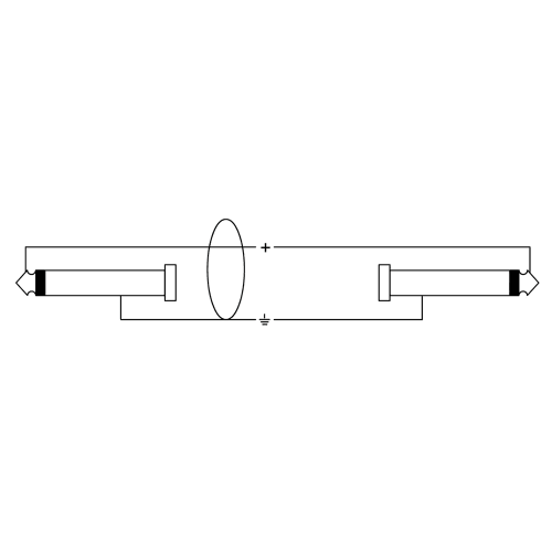 Cable de instrumento jack-jack 6m