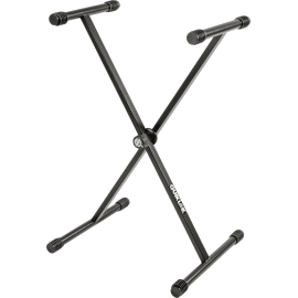 SOPORTE TECLADO T10 FORMATO ""X"" / PERFIL SIMPLE - NEGRO