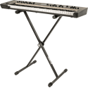 SOPORTE TECLADO T10 FORMATO ""X"" / PERFIL SIMPLE - NEGRO