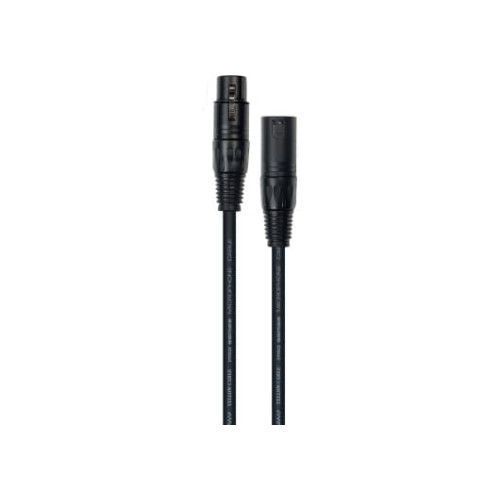 Cable de 3 metros de longitud. XLR macho a XLR hembra