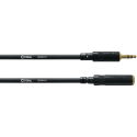 Cable de audio minijack estéreo macho/minijack hembra 5 m