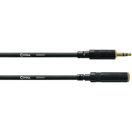 Cable de audio minijack estéreo macho/minijack hembra 5 m