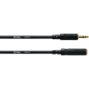 Cable de audio minijack estéreo macho/minijack hembra 5 m