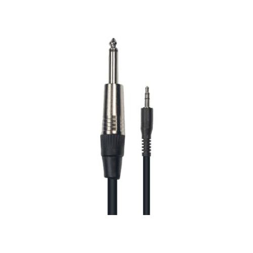 Cable de 3 metros de longitud. Mini jack stereo macho a jack mono macho