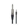 Cable de 3 metros de longitud. Mini jack stereo macho a jack mono macho