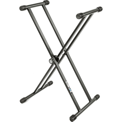 SOPORTE TECLADO T20 FORMATO ""X"" / PERFIL DOBLE - NEGRO