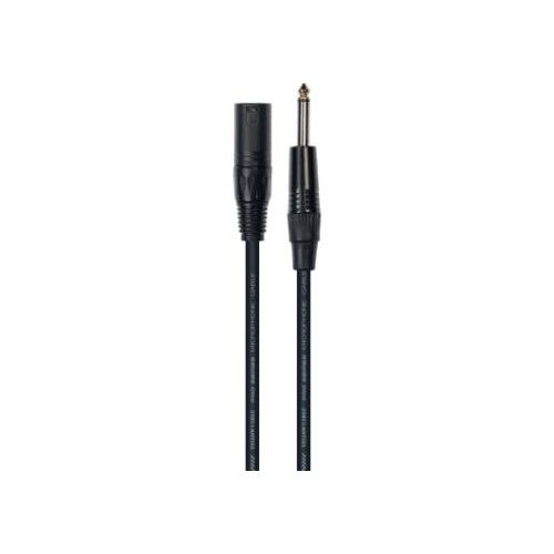 Cable de 5 metros de longitud. Jack mono macho a XLR macho