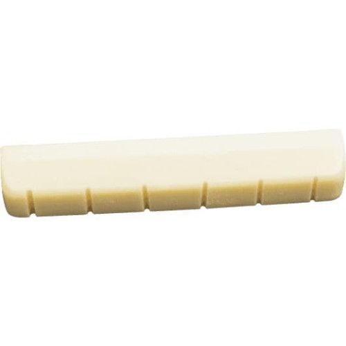 Cejuela de plástico para guitarra clásica. 2-7/32"x - 11/32"x1/4 ? Efecto marfil