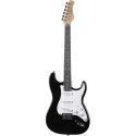 Guitarra eléctrica Eko Starter ST100 tipo Strat - Negra