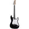 Guitarra eléctrica Eko Starter ST100 tipo Strat - Negra